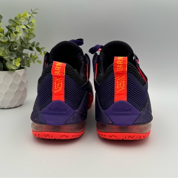 Nike Men’s Lebron James 12 XII Low Court Purple Mesh Basketball Sneakers Shoes 8 - Picture 5 of 13